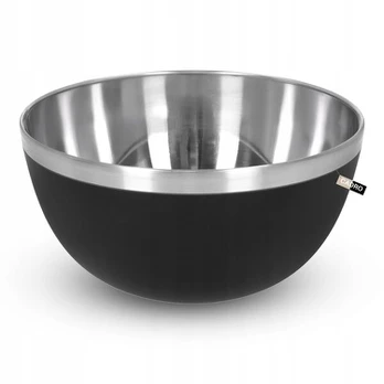 Juodas metalinis dubuo 20 cm virtuvės reikmenims