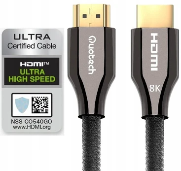 Hdmi 2.1 8k Ultra High Speed Quotech kabelis 5m