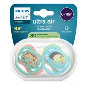 Philips Avent - Ultra air soother, 6-18m, Blue/turquoise kaina