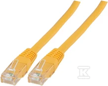 Securitynet PATCHCORD RJ45 U/UTP 6 PVC CCA ŻÓŁ 0,