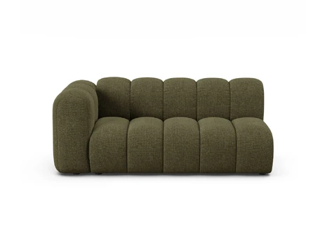 Left Modular Sofa, "Lupine", 3 Seats, 175x95x70, Green
