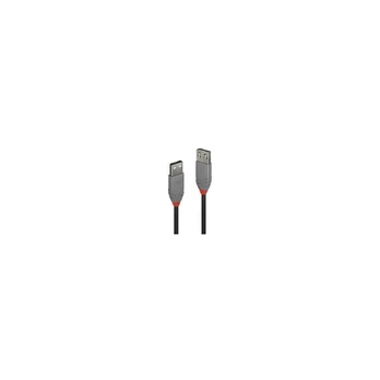 LINDY USB 2.0 Verlängerung Typ A/A Anthra Line M/F 1m