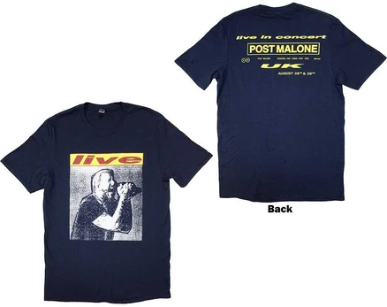Rock Marškinėliai Post Malone Live In Concert, Dydis: M