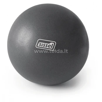SISSEL® Pilates Soft kamuolys, 26 cm, pilkas