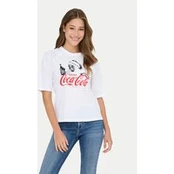 ONLY Marškinėliai Coca Cola 15355794 Balta Regular Fit