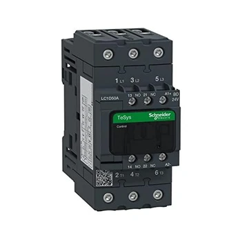 „Schneider“ maitinimo kontaktorius 50A 3P 24V DC 1NO 1NC (LC1D50ABD)