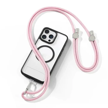 DUX DUCIS Plaz - cross-body phone strap - light pink