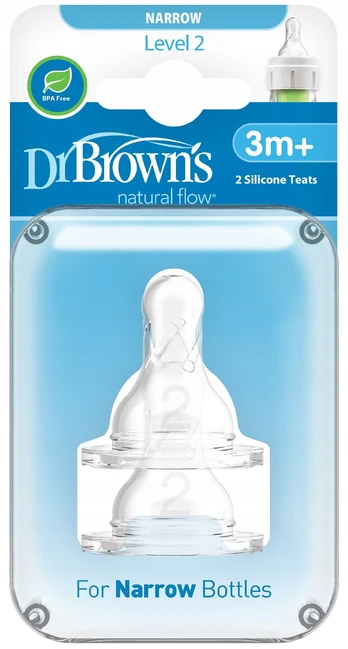 Dr Brown's buteliuko žindukai, 3–6 mėn., 2 vnt.