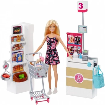 Barbie FRP01 Prekybos centras ir lėlė