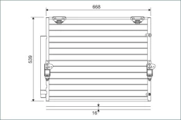 VALEO VAL822621 Air conditioning condenser kaina