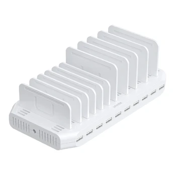 UNITEK CHARGING STATION 10X USB 2.4A 60W WHITE
