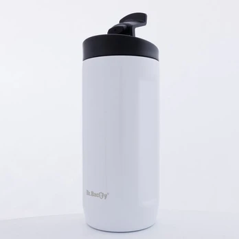Termo puodelis Dr.Bacty Notus 360 ml 2-in-1 - baltas