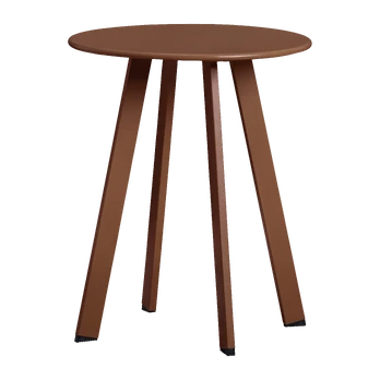 Lauko šoninis staliukas Fer, Ø40 cm, 49 cm, metalas, ruda