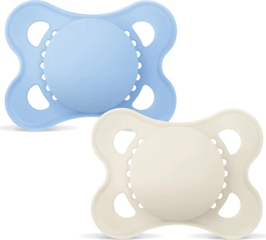 MAM - Orig Silk Pacifiers - Blue - 0-6 months