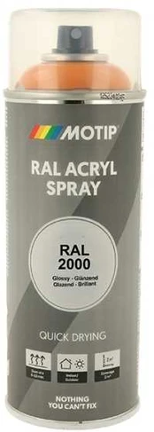 Motip Ral 2000 high gloss yellow oranžinis