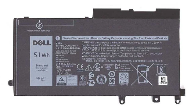 Dell Baterija, 51WHR, 3 Cell, Lithium Ion