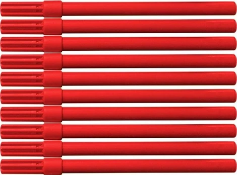 Rašiklis biurui Office Products, 10 vnt., raudonas