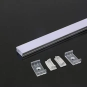LED paviršinis profilis, 2000x23.5x10mm, baltas dangtelis, 2m