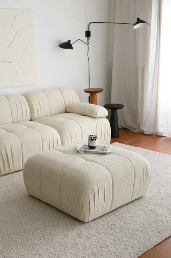 Pouffe Soli - Baltas