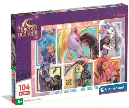 Clementoni CLE puzzle 104 Super UnicornAcademy 25793