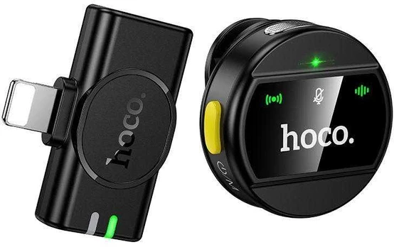 Wireless microphone Lightning Hoco L21 juodas