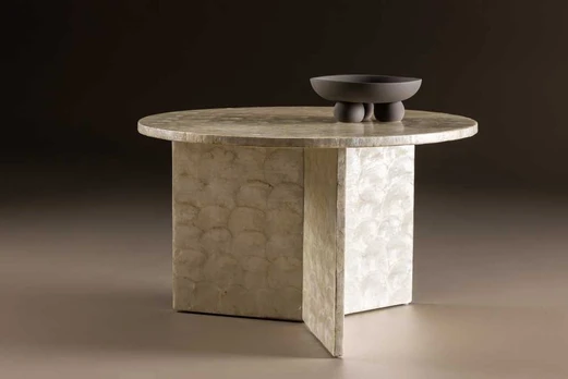 Venture Design Sofos stalas, Smögen, ⌀70 cm, Beždžio spalva