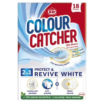 Skalbimo lapeliai K2R COLOUR CATCHER Intensive White, 18 vnt