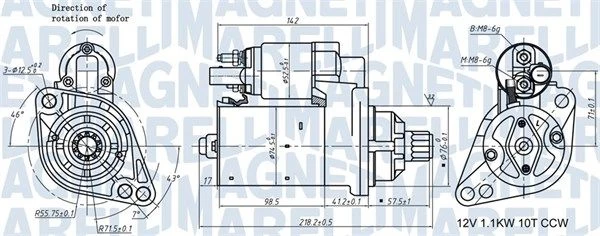 Starteris MAGNETI MARELLI 063721322010