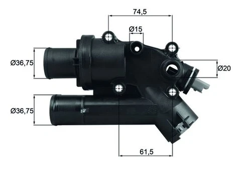 Termostatas, aušinimo skystis MAHLE TH4683