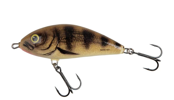 Skęstantis vobleris Salmo Fatso, 8 cm, Emerald Perch