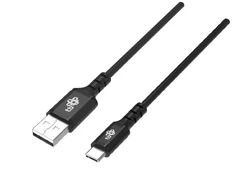 Cable USB -USB C silicon, 1,5m black kaina