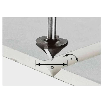 Gipskartonio freza Festool HW S8 D32/90° (491001)