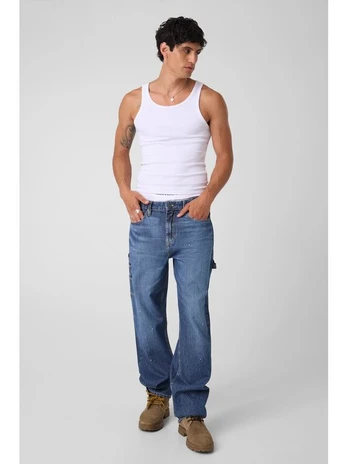 Guess Jeans Džinsai 183587 Mėlyna Regular Fit