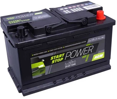 intAct AGM AGM80 Start & Stop 80Ah 800A (EN) akumuliatorius