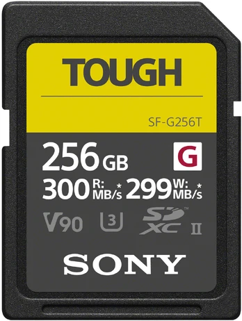 Sony Sdxc 256GB G Tough UHS-II C10 V90
