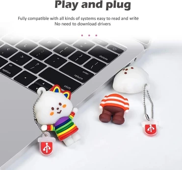 32gb Usb atmintinė - "debiuko mergaitės" dizainas, studentams ir vaikams