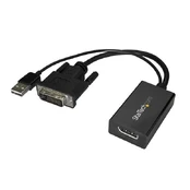 DisplayPort - DVI adapteris Startech DVI2DP2 Juoda kaina