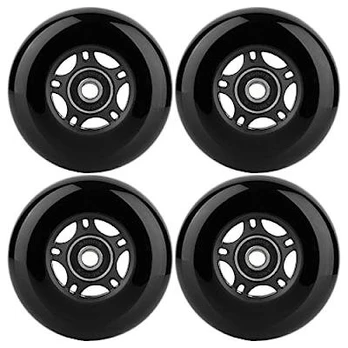 Riedučių ratai Rollerblade, 4 gb., juodos spalvos