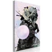 Artgeist Paveikslas - Pug With Bubble Gum (1 Part) Vertical kaina