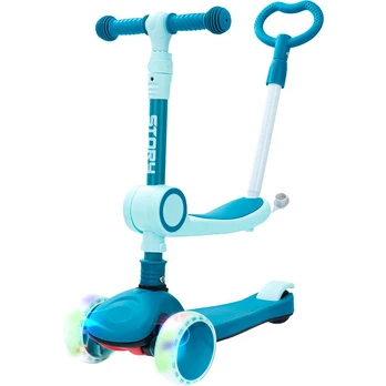 Vaikiškas paspirtukas Aqua, mėlynas