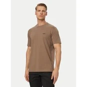 BOSS Marškinėliai 50506373 Chaki Regular Fit