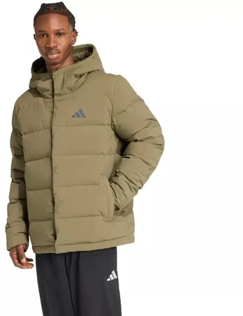 Vyriškas adidas Helionic Climawarm striukė su gobtuvu, alyvuogių JX0580