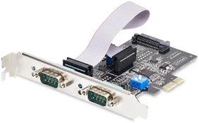 StarTech 2-PORT SERIAL PCIE CARD/. kaina