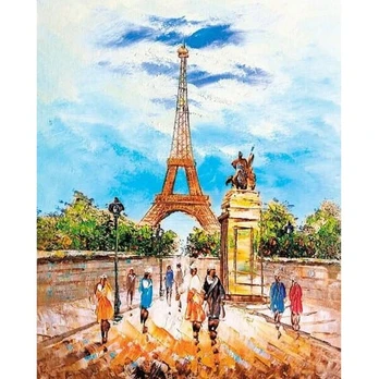 Deimantinė mozaika, Eifelio bokštas, 40x50, varvikas, LG281e