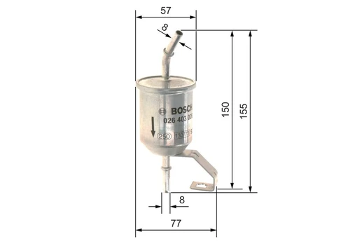 Kuro filtras BOSCH F026403026