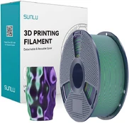 Sunlu PLA+ Silk Dual Color Filament (žalias and violetinė) kaina