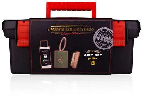 Accentra Men`s Collection Winter Edition bath care gift set in a tool box