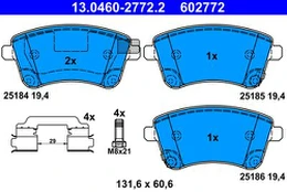 ATE 13.0460-2772.2 Brake pad set