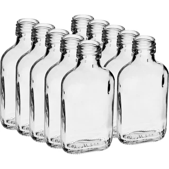 Hip flask bottle for infusion liqueurs, 100 ml - 10 pcs