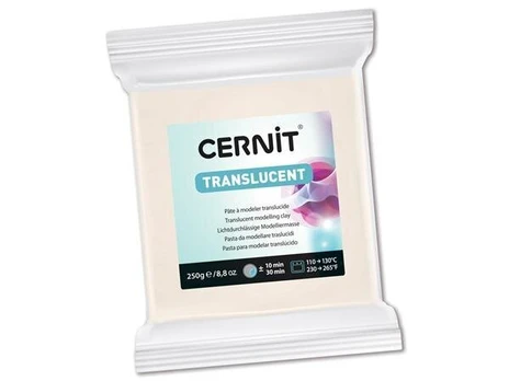 Polimerinis molis Cernit Translucent 250g 005 white